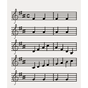 sheet music